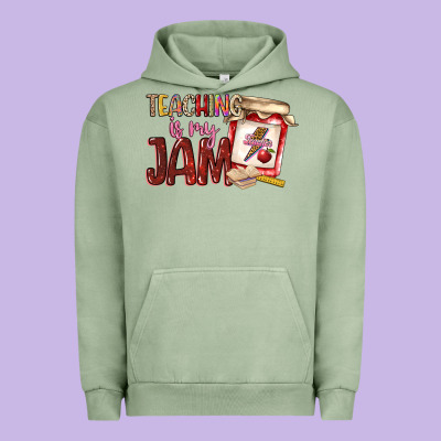 Teaching Is My Jam Urban Hoodie Designed By Nancycooperartshop
