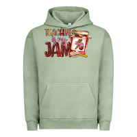 Pigment Oil Green teaching is my jam Urban Hoodie - NancyCooperArtShop