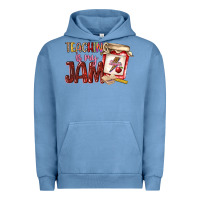 Pigment Pebble Blue teaching is my jam Urban Hoodie - NancyCooperArtShop