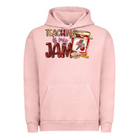 Pigment Salmon teaching is my jam Urban Hoodie - NancyCooperArtShop