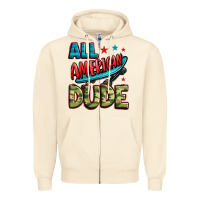 Sandshell all american dude Zipper Hoodie - Zillion Design Studio