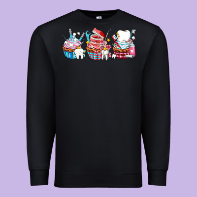 Dental Cupcakes Premium Sweatshirt Designed By Adodesignshop