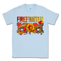 Dusty Blue firefighter mom Classic Tee - Zillion Design Studio
