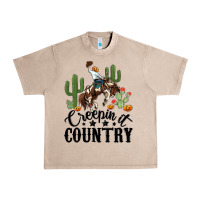 French Oak creepin it country rodeo Urban Heavy Tee - MaliasSmallBusiness
