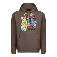 Coffee easter jesus fills my cup Premium Hoodie - MaliasSmallBusiness