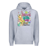 Heather Grey easter jesus fills my cup Premium Hoodie - MaliasSmallBusiness