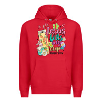 Red easter jesus fills my cup Premium Hoodie - MaliasSmallBusiness