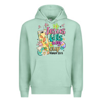 Seafoam easter jesus fills my cup Premium Hoodie - MaliasSmallBusiness