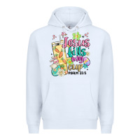 White easter jesus fills my cup Premium Hoodie - MaliasSmallBusiness