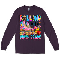 Plum rolling into fifth grade Long Sleeve Tee - texasbilliewilder