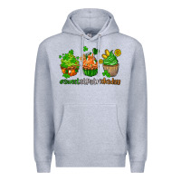 Heather Grey sweet st patricks day cupcake Premium Hoodie - AdoDesignShop