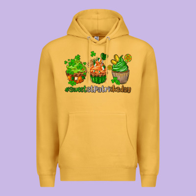 Sweet St Patricks Day Cupcake Premium Hoodie Designed By Adodesignshop