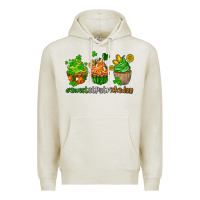 Oatmeal Heather sweet st patricks day cupcake Premium Hoodie - AdoDesignShop