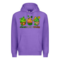 Purple sweet st patricks day cupcake Premium Hoodie - AdoDesignShop
