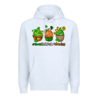 White sweet st patricks day cupcake Premium Hoodie - AdoDesignShop