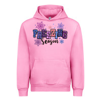 Fuchsia Pink freezing season Urban Hoodie - MaliasSmallBusiness