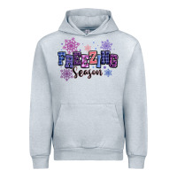 Heather Grey freezing season Urban Hoodie - MaliasSmallBusiness