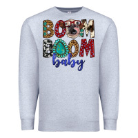 Heather Grey boom boom baby Premium Sweatshirt - Artiststas