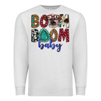 Oatmeal Heather boom boom baby Premium Sweatshirt - Artiststas