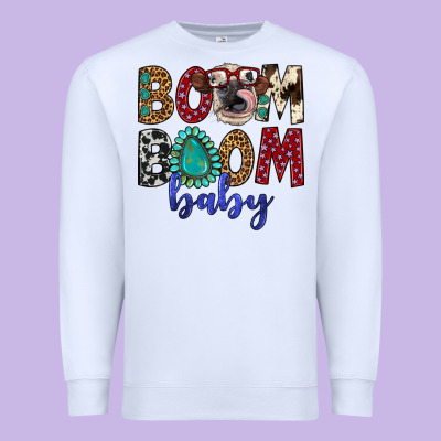 Boom Boom Baby Premium Sweatshirt Designed By Artiststas