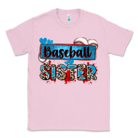 Bubblegum Pink baseball sister with leopard Classic Tee - Zillion Design Studio