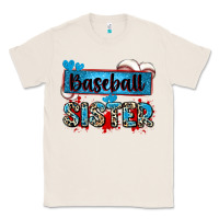 Natural baseball sister with leopard Classic Tee - Zillion Design Studio