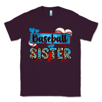 Plum baseball sister with leopard Classic Tee - Zillion Design Studio