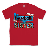 Red baseball sister with leopard Classic Tee - Zillion Design Studio
