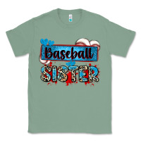 Sage baseball sister with leopard Classic Tee - Zillion Design Studio