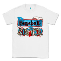 White baseball sister with leopard Classic Tee - Zillion Design Studio
