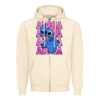 Sandshell aloha stitch Zipper Hoodie - Zillion Design Studio