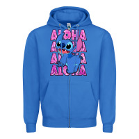 True Royal aloha stitch Zipper Hoodie - Zillion Design Studio