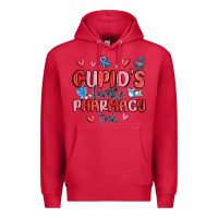 Cardinal cupid's favorite pharmacy tech Premium Hoodie - MaliasSmallBusiness
