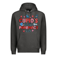 Charcoal Heather cupid's favorite pharmacy tech Premium Hoodie - MaliasSmallBusiness