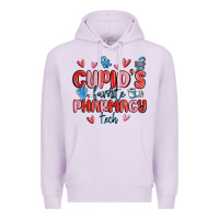 Lilac cupid's favorite pharmacy tech Premium Hoodie - MaliasSmallBusiness