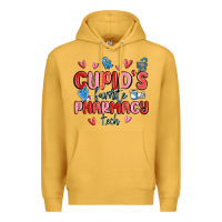 Mustard cupid's favorite pharmacy tech Premium Hoodie - MaliasSmallBusiness