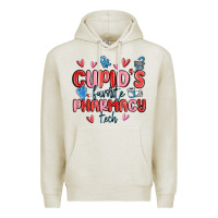 Oatmeal Heather cupid's favorite pharmacy tech Premium Hoodie - MaliasSmallBusiness