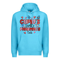 Ocean Blue cupid's favorite pharmacy tech Premium Hoodie - MaliasSmallBusiness