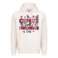 Pale Pink cupid's favorite pharmacy tech Premium Hoodie - MaliasSmallBusiness