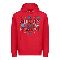 Red cupid's favorite pharmacy tech Premium Hoodie - MaliasSmallBusiness