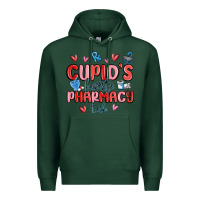 Sports Green cupid's favorite pharmacy tech Premium Hoodie - MaliasSmallBusiness