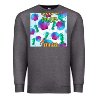 Charcoal Heather seahorse and sea shell seamless pattern Premium Sweatshirt - BundleAndBundleShop