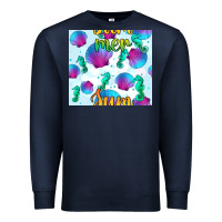 Navy seahorse and sea shell seamless pattern Premium Sweatshirt - BundleAndBundleShop