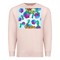 Pale Pink seahorse and sea shell seamless pattern Premium Sweatshirt - BundleAndBundleShop