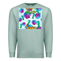 Seafoam seahorse and sea shell seamless pattern Premium Sweatshirt - BundleAndBundleShop