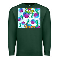 Seahorse And Sea Shell Seamless Pattern Premium Sweatshirt | Teevron