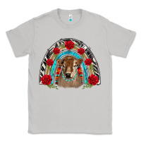 Moon Dust brown baby cow floral rose rainbow Classic Tee - BarkalooDesign