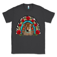 Smoke brown baby cow floral rose rainbow Classic Tee - BarkalooDesign