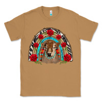 Toasted Coconut brown baby cow floral rose rainbow Classic Tee - BarkalooDesign