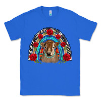 True Royal brown baby cow floral rose rainbow Classic Tee - BarkalooDesign